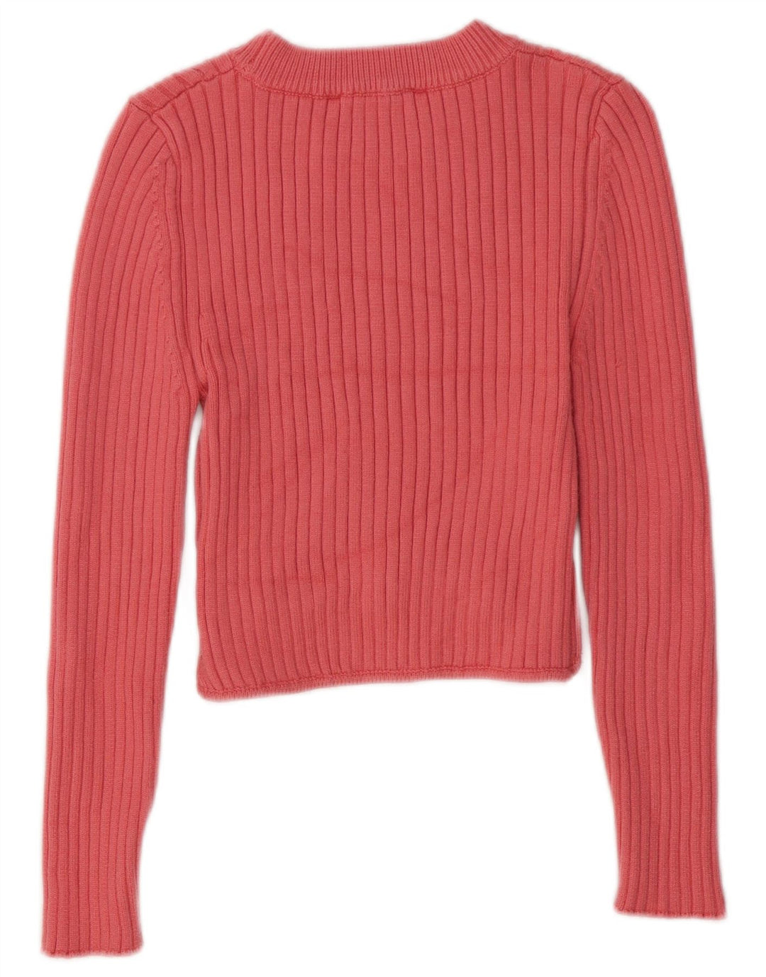 Zara Femme Top Manches Longues UK 14 Large Rose Viscose