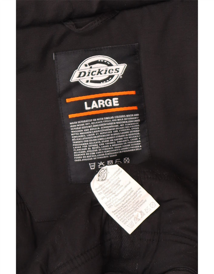 Dickies Veste coupe-vent pour homme UK 40 Large Noir Coton