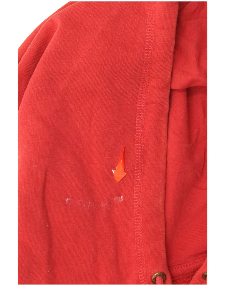 SALTROCK Robe à capuche graphique surdimensionnée pour femme UK 12 Coton rouge moyen