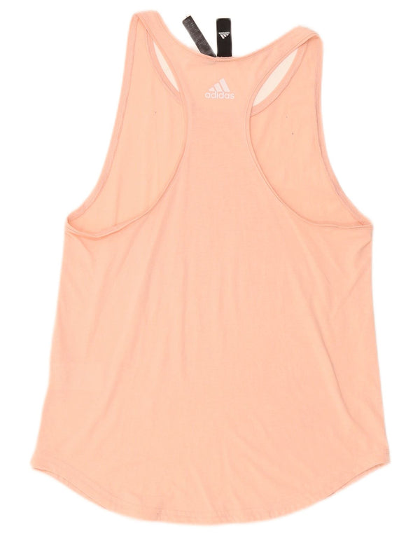 Adidas Débardeur Graphique Femme UK 12/14 Rose Moyen Polyester