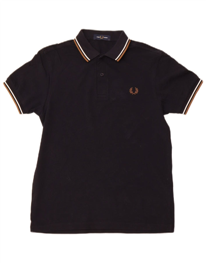FRED PERRY Polo Homme Petit Bleu Marine Coton
