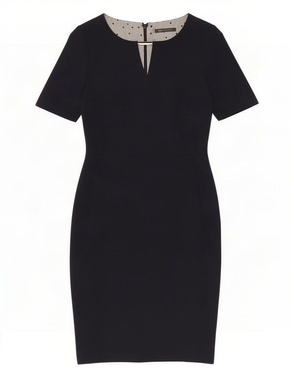 Marks & Spencer Robe fourreau pour femme UK 8 Small Bleu marine Polyester