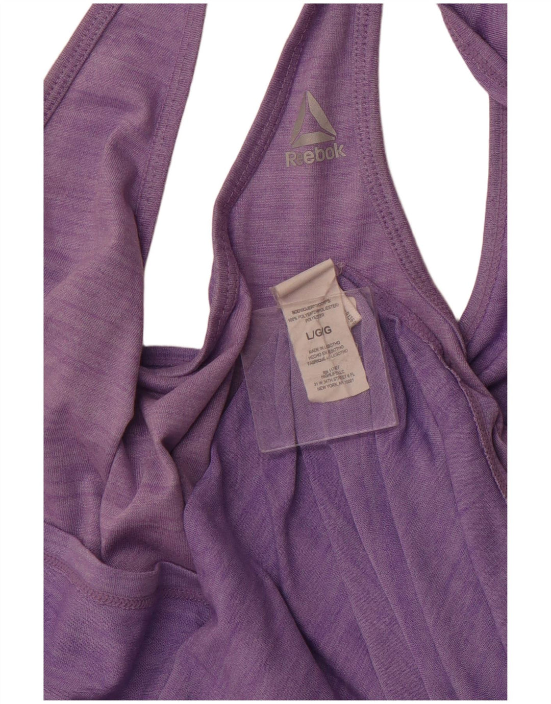 REEBOK Débardeur Femme UK 46 Large Violet Polyester Sports