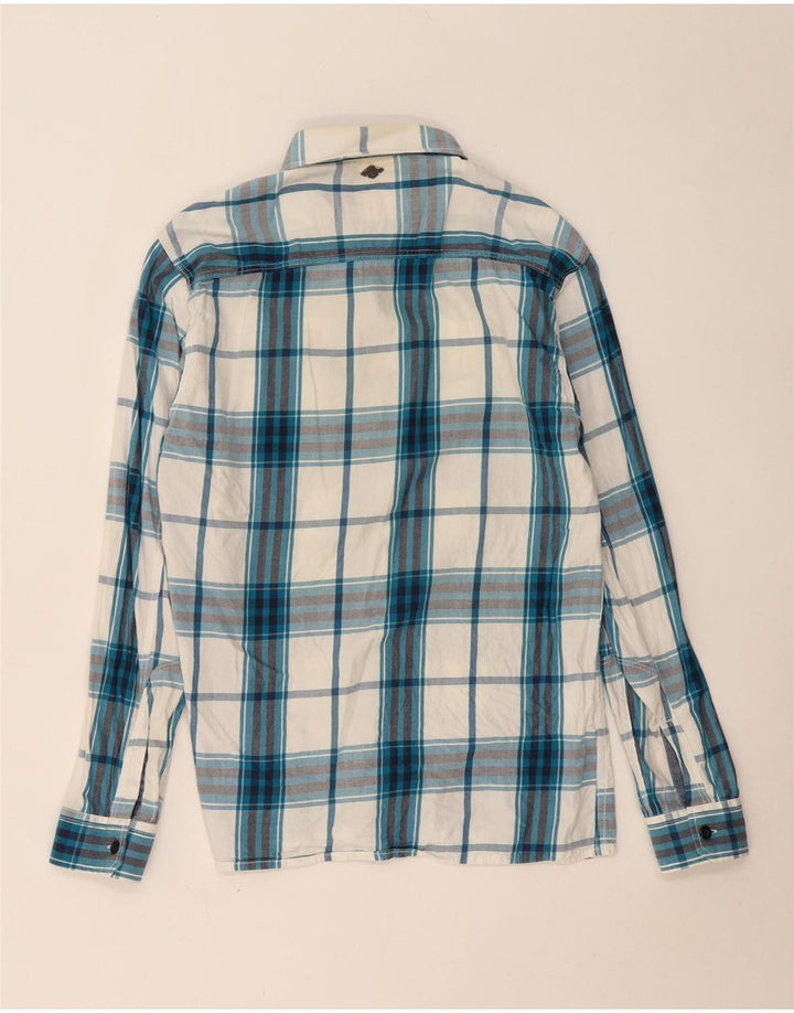 Jack & Jones Chemise Homme Grand Carreau Bleu Coton