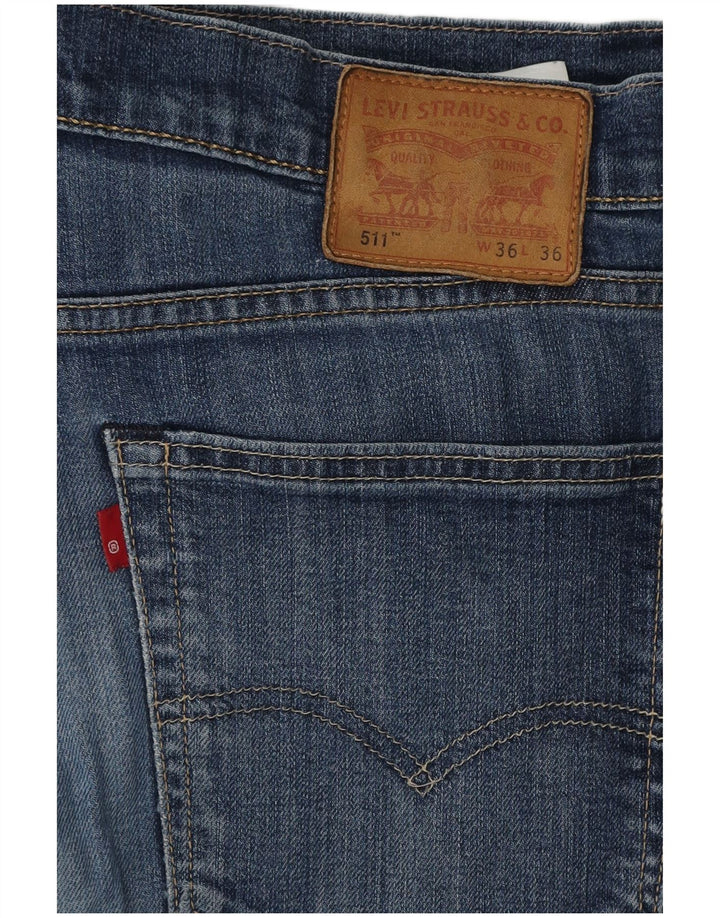 Levi's Jean Slim Homme W36 L34 Bleu Coton