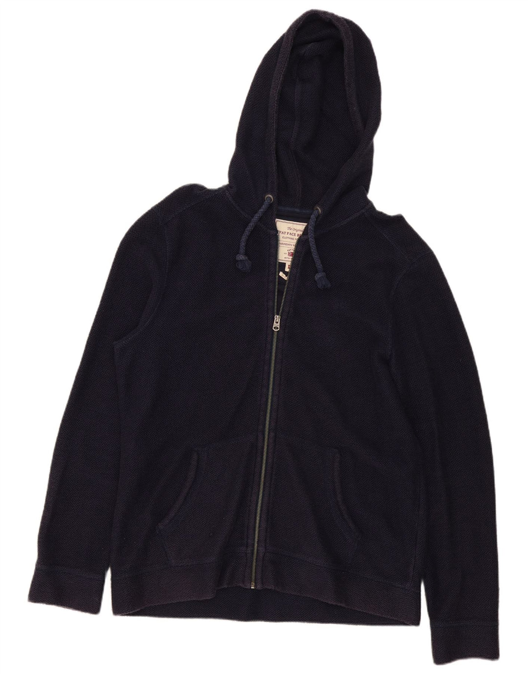Fat Face Pull à capuche zippé pour homme en coton bleu marine Taille L