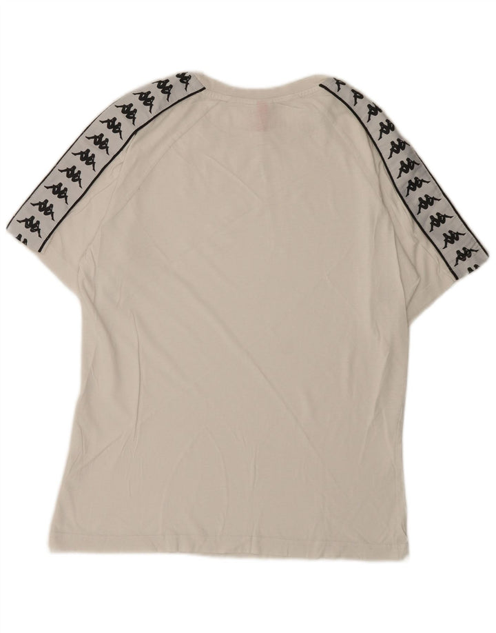 Kappa T-Shirt Graphique Homme Petit Blanc