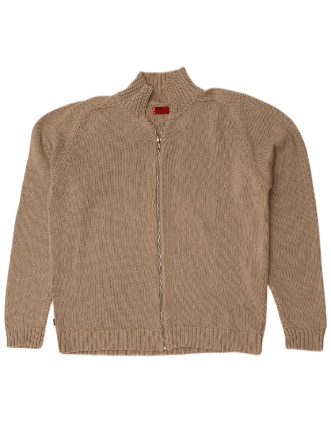 Levi's Cardigan Full Zip Pull XL Homme Beige Coton