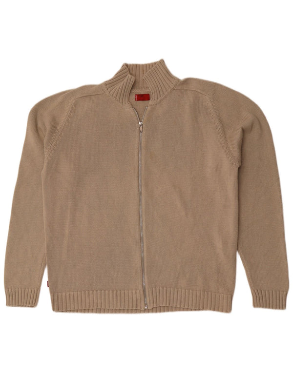 Levi's Cardigan Full Zip Pull XL Homme Beige Coton