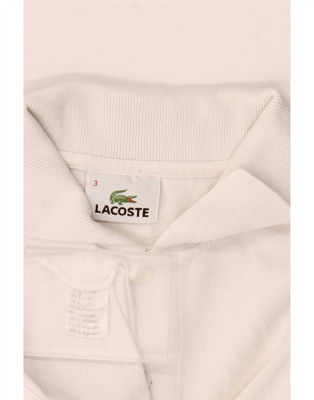 Lacoste Polo Homme Taille 3 Petit Coton Blanc