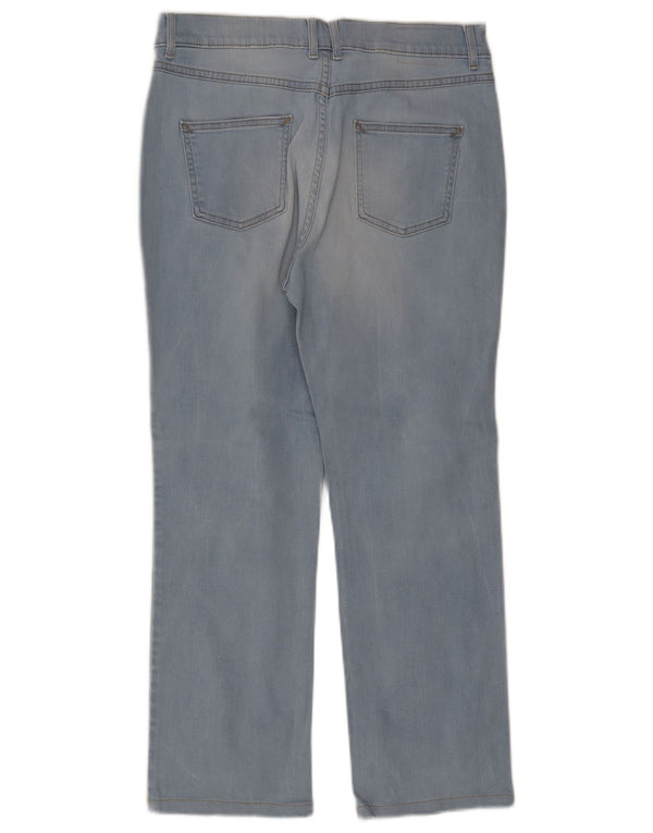 Marks & Spencer Jean droit pour femme UK 14 Medium W32 L27 Bleu Coton