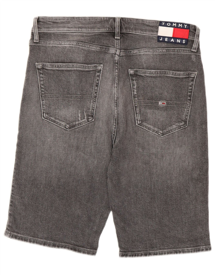 Tommy Hilfiger Short en Jean W32 Homme Gris Moyen Coton
