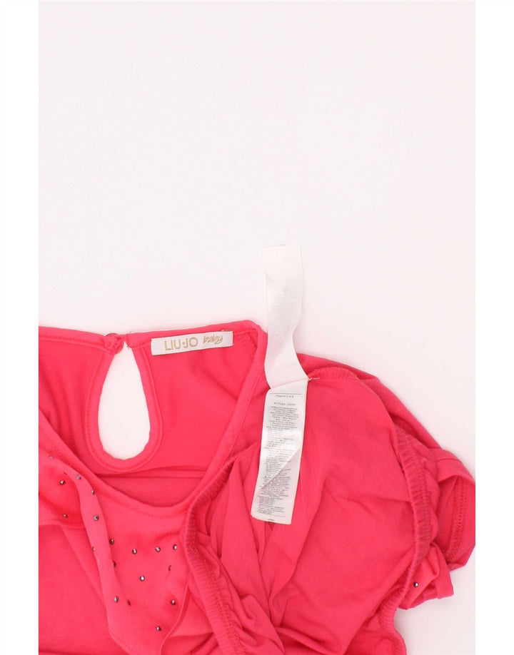Liu Jo Haut Chemisier Fille 4-5 Ans Rose Polyester
