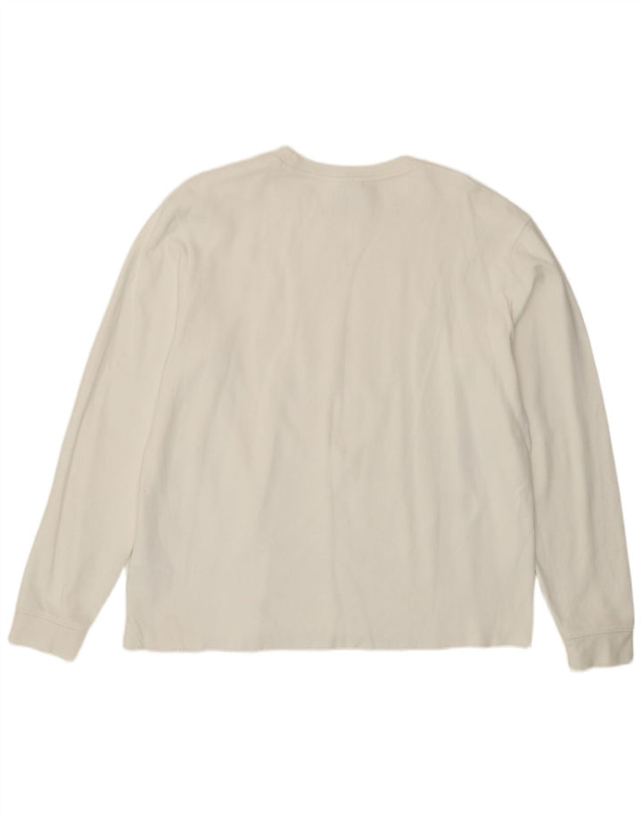 Zara Homme Top Manches Longues Grand Coton Blanc