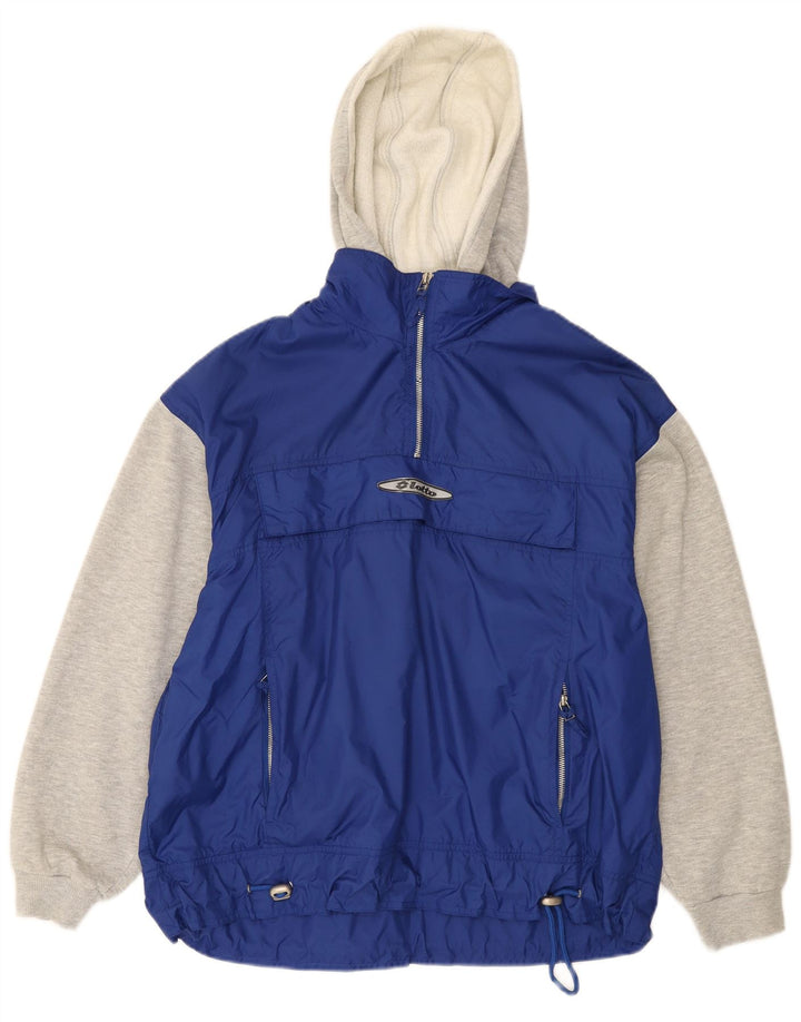 Lotto Veste de survêtement à capuche pour homme Taille L Bleu Colorblock