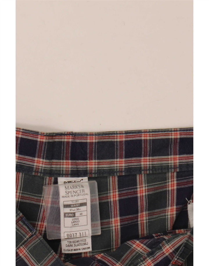 Marks & Spencer Short décontracté St. Michael pour homme XL W38 à carreaux multicolores