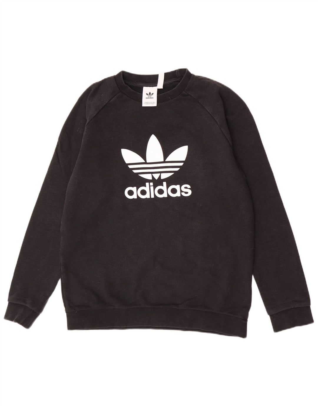Adidas Sweat-shirt graphique pour homme en coton noir moyen