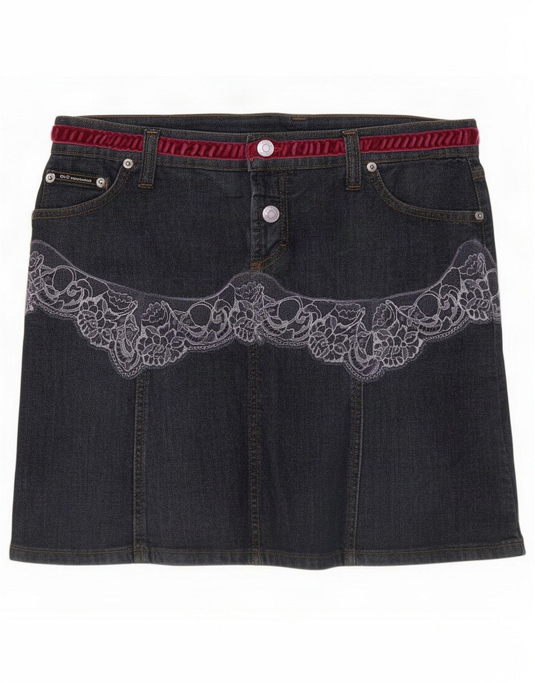 Jupe en jean pour femme Dolce & Gabbana IT 42 Medium W28 Bleu