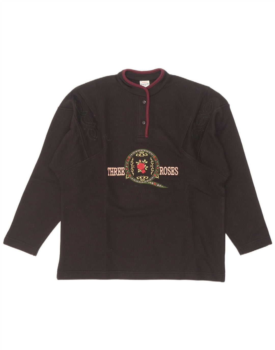 Campagnolo Sweat-shirt graphique surdimensionné pour femme UK 16 Large Noir