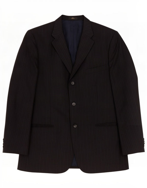Valentino Veste blazer à 3 boutons pour homme IT 54 2XL Noir à fines rayures Description du produit