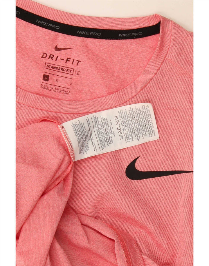 Nike Hommes Dri Fit Standard T-Shirt Haut Large Rose Polyester