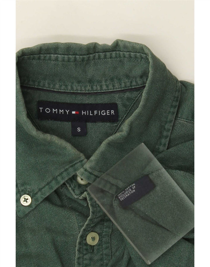 Tommy Hilfiger Chemise Homme Petit Vert Coton
