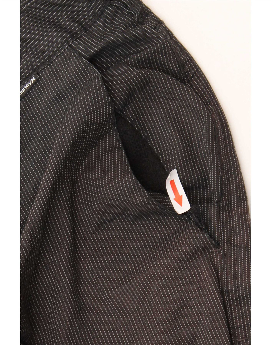 Hurley Short Chino Homme W38 XL Noir Pinstripe Polyester