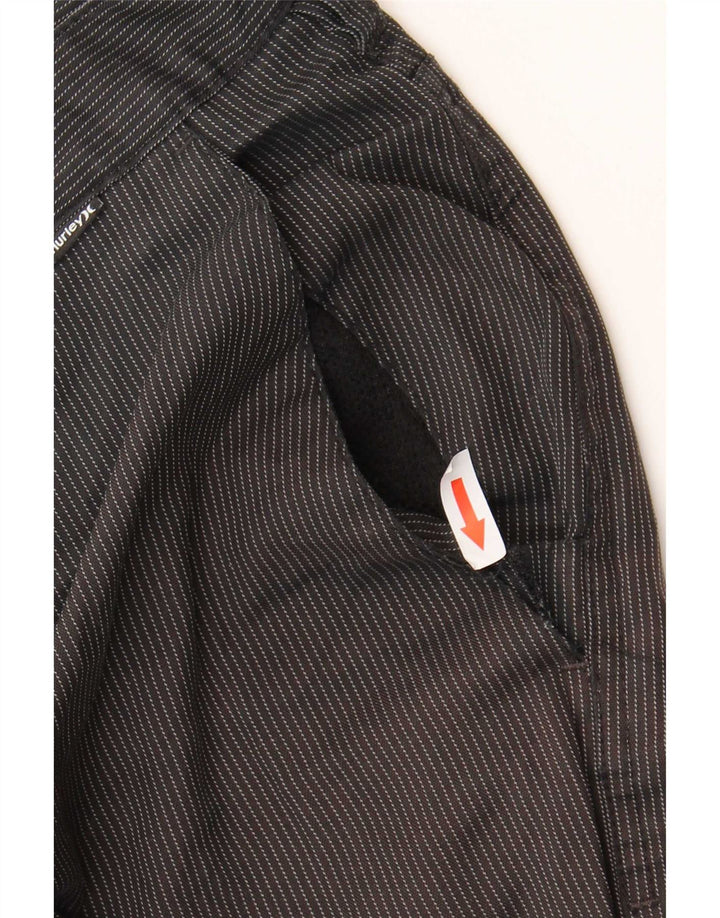 Hurley Short Chino Homme W38 XL Noir Pinstripe Polyester