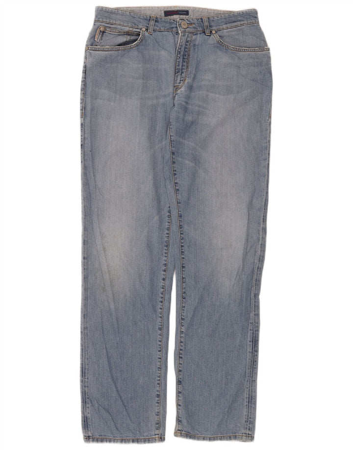 Trussardi Jean Droit W32 L34 Bleu Coton Femme