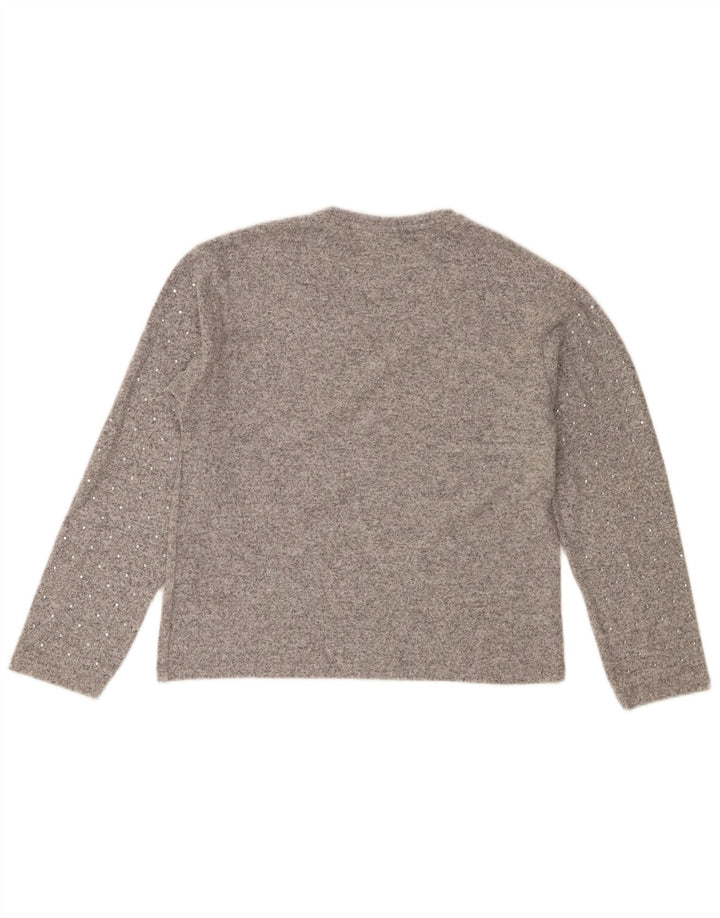Zara Pull ras du cou pour fille 11-12 ans Gris Polyester