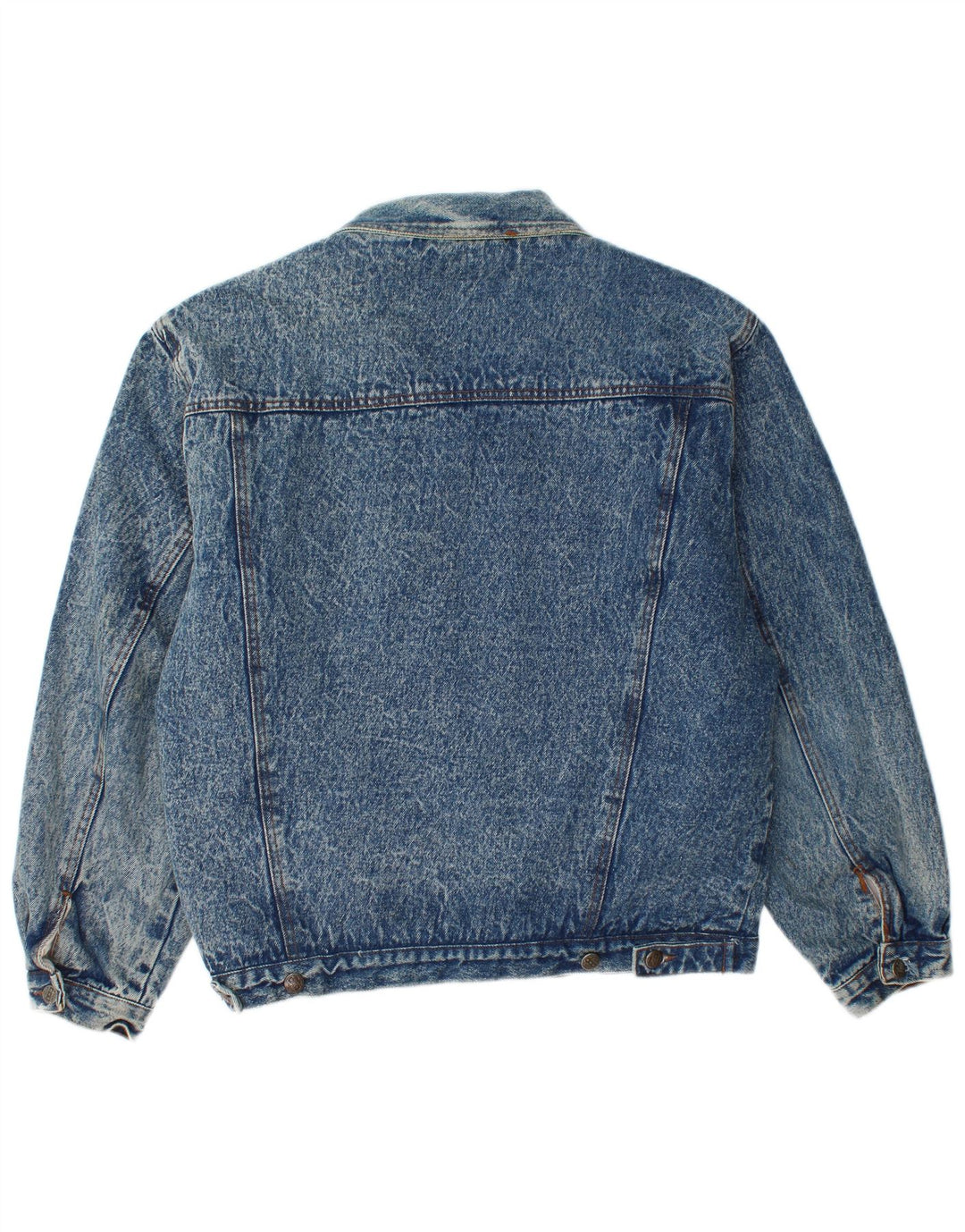 vintage Mens Sherpa Denim Veste IT 48 Coton Bleu Moyen