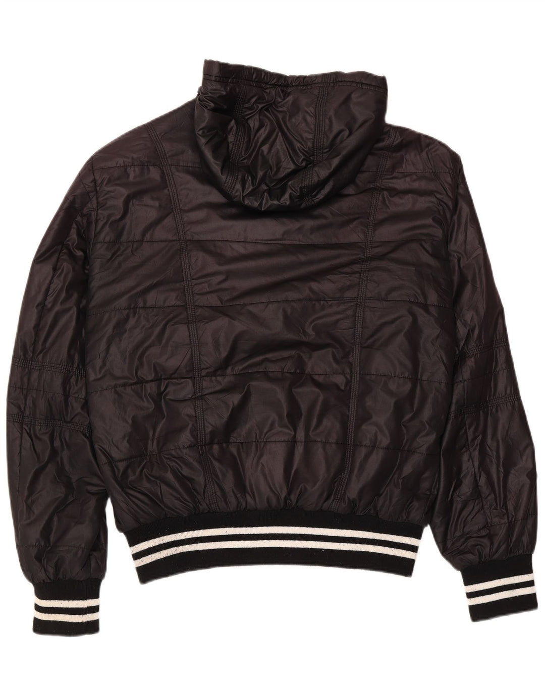 Kappa Veste matelassée à capuche pour homme UK 42 XL Noir Polyester