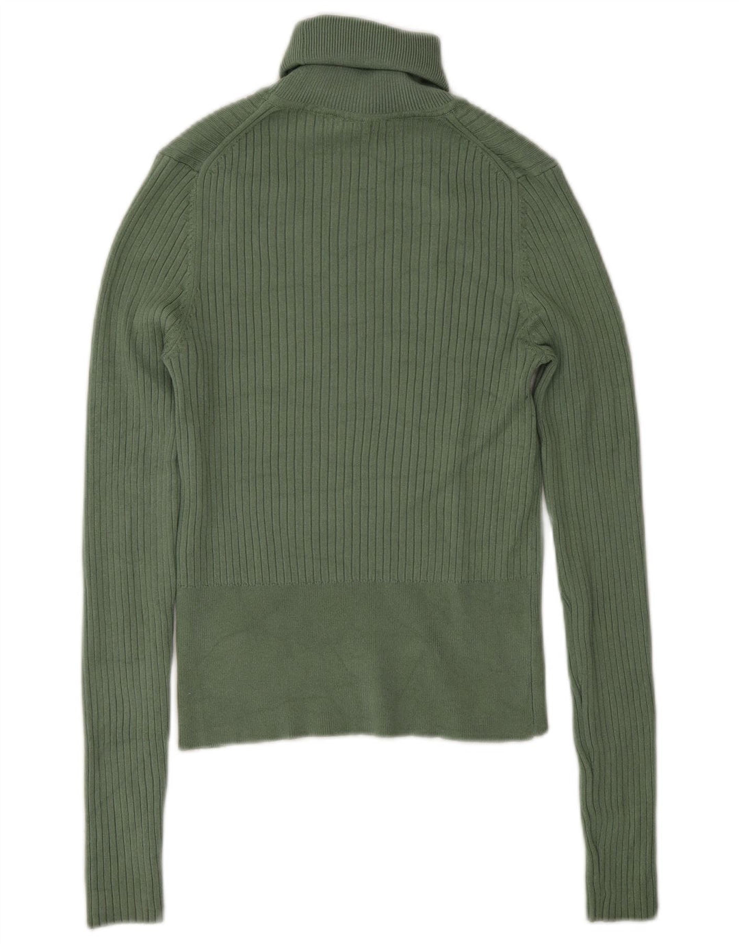 Zara Pull col roulé pour femme UK 12 Viscose vert moyen