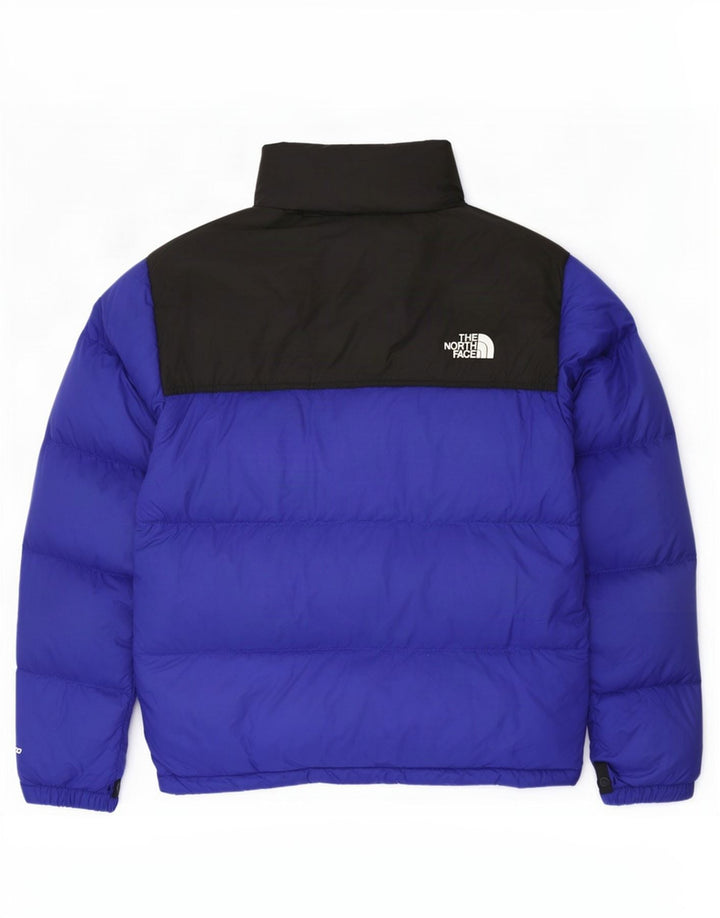 The North Face Veste matelassée surdimensionnée pour femme UK 10 Small Bleu Colorblock