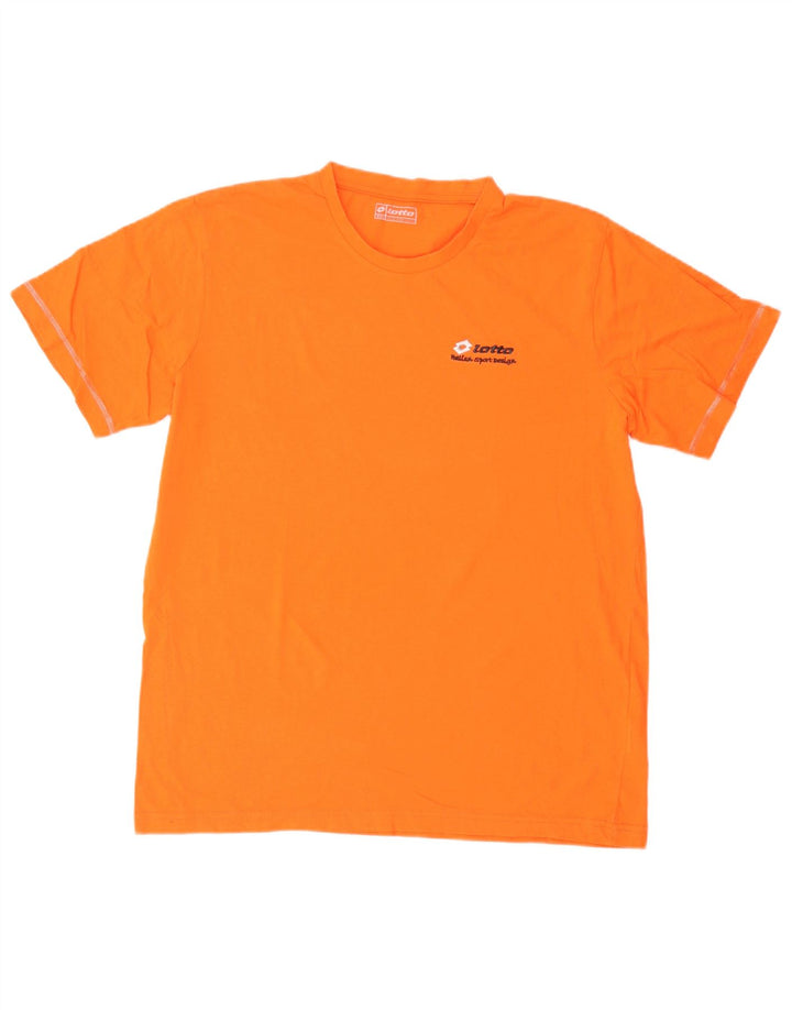 Lotto T-Shirt Homme Top 2XL Orange Coton