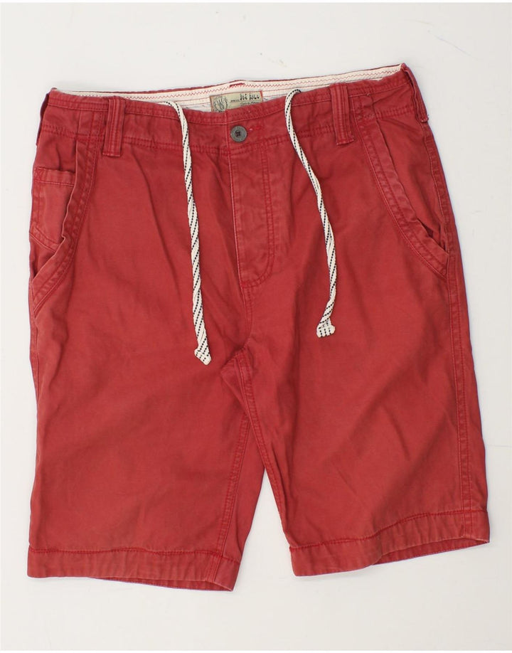 FAT FACE Short Chino Homme W34 Large Rouge Coton