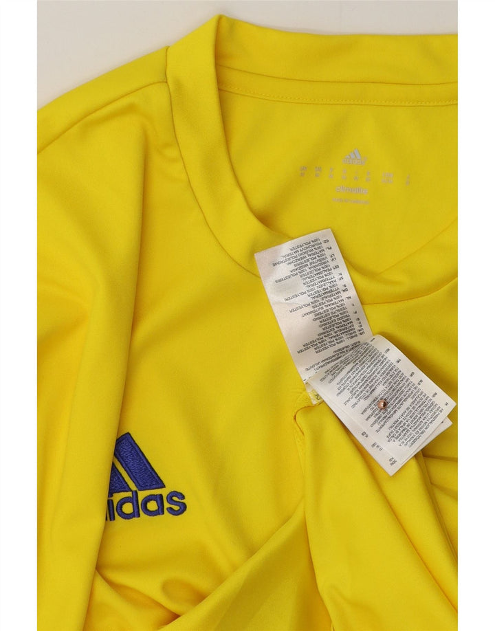Adidas Homme Climalite Graphic T-Shirt Haut Jaune Moyen Polyester