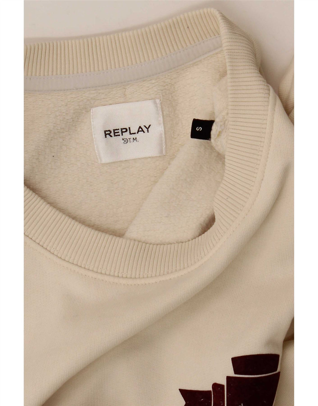 Replay Pull-over surdimensionné pour femme UK 10 Small Beige