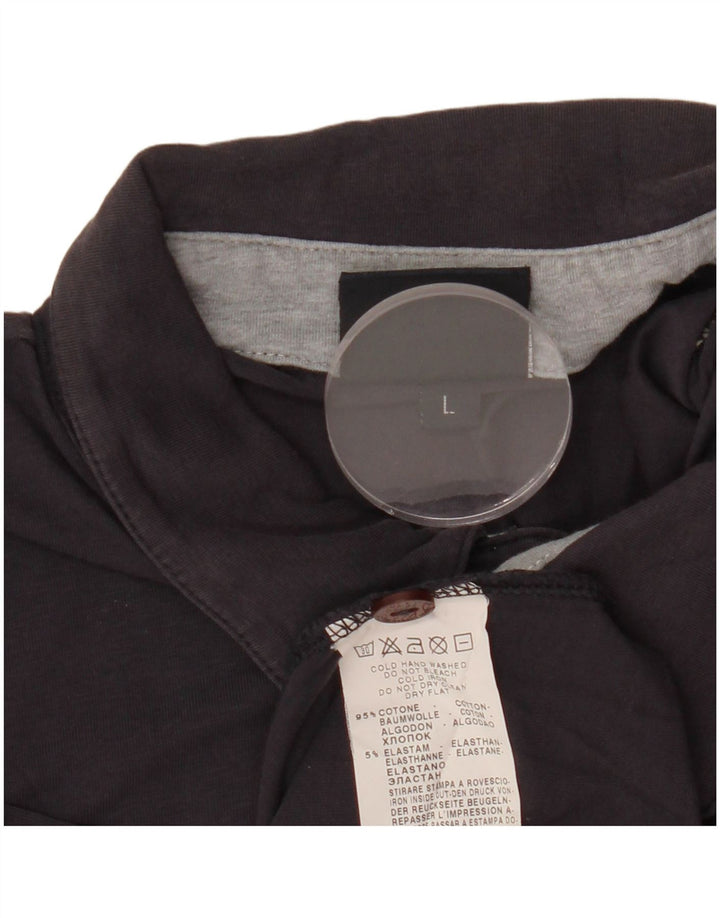 TRUSSARDI JEANS Polo Homme Large Bleu Marine Coton