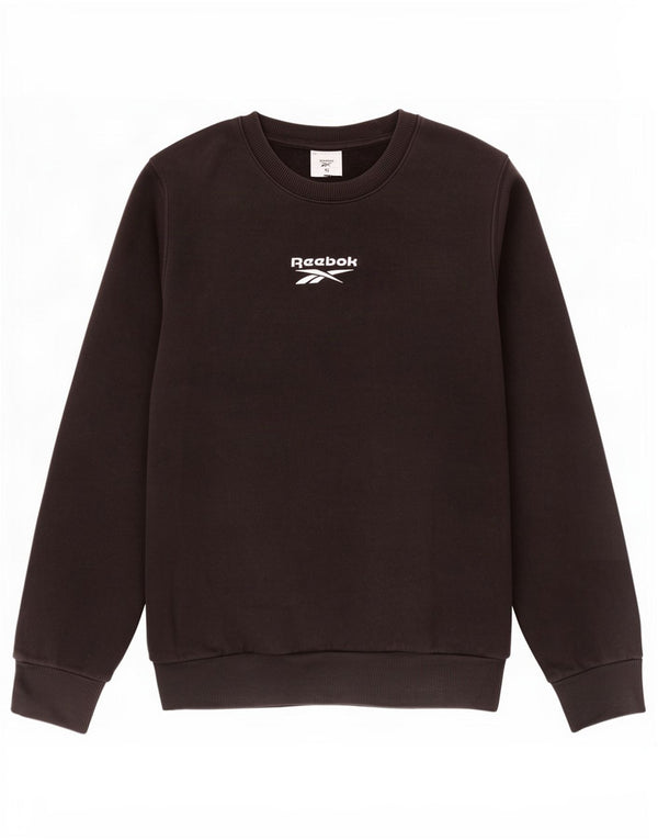 Reebok Sweat-shirt surdimensionné pour femme UK 20/22 XL Noir Coton