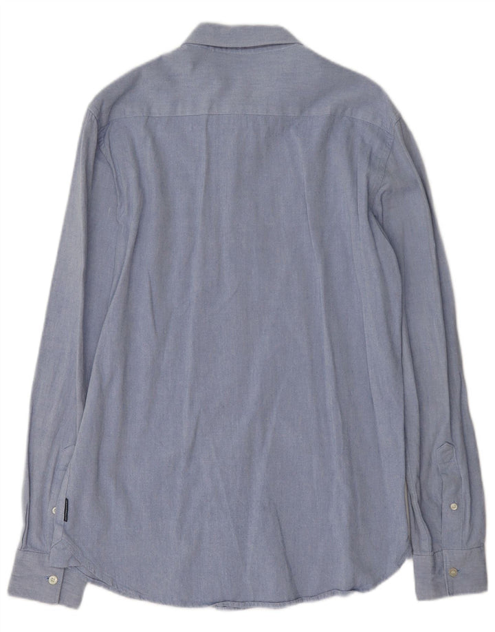 French Connection Chemise Homme Petit Bleu Coton