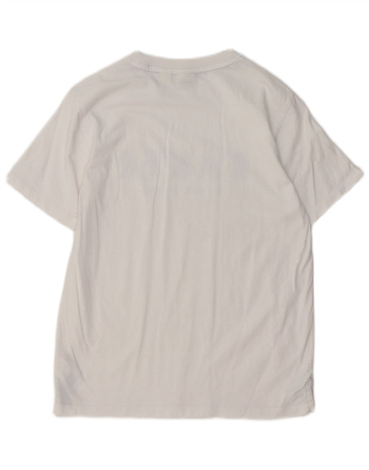 TED BAKER T-Shirt Graphique Garçon 10-11 ans Blanc Coton