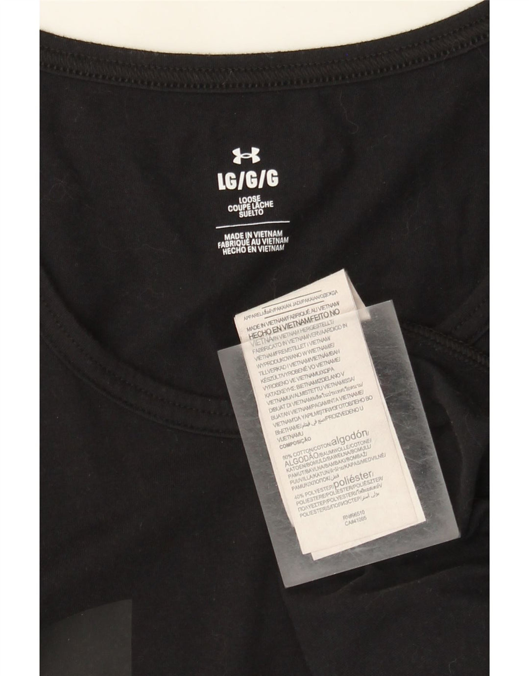 Under Armour Débardeur Graphique Homme Large Noir Coton