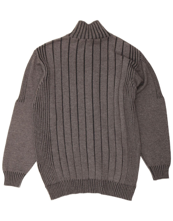 Engbers Pull Cardigan Zippé pour Homme UK 44 XL Gris Coton