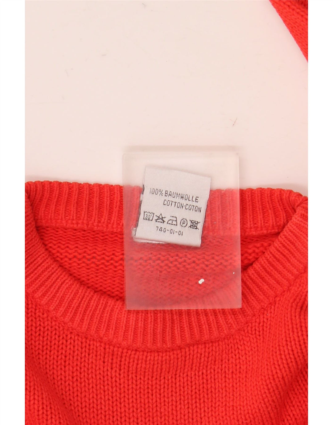 Puma Pull ras du cou pour homme en coton rouge Small