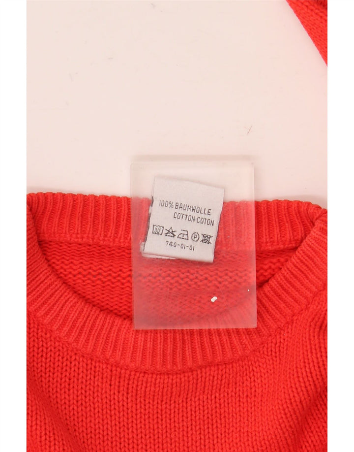 Puma Pull ras du cou pour homme en coton rouge Small