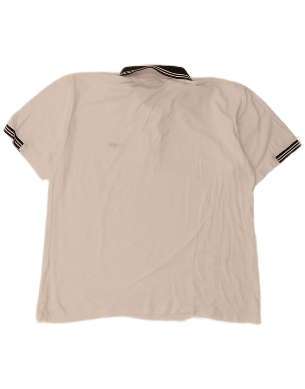 Lotto Polo Rugby Homme 2XL Blanc Rayé