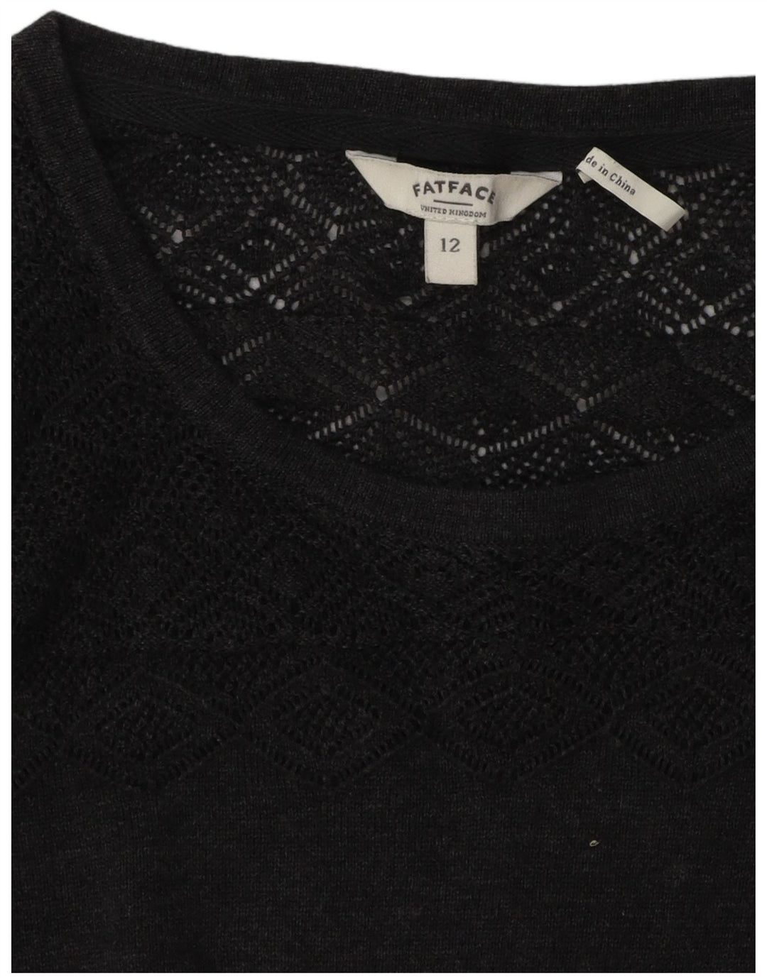 Fat Face Robe pull pour femme UK 12 Gris moyen
