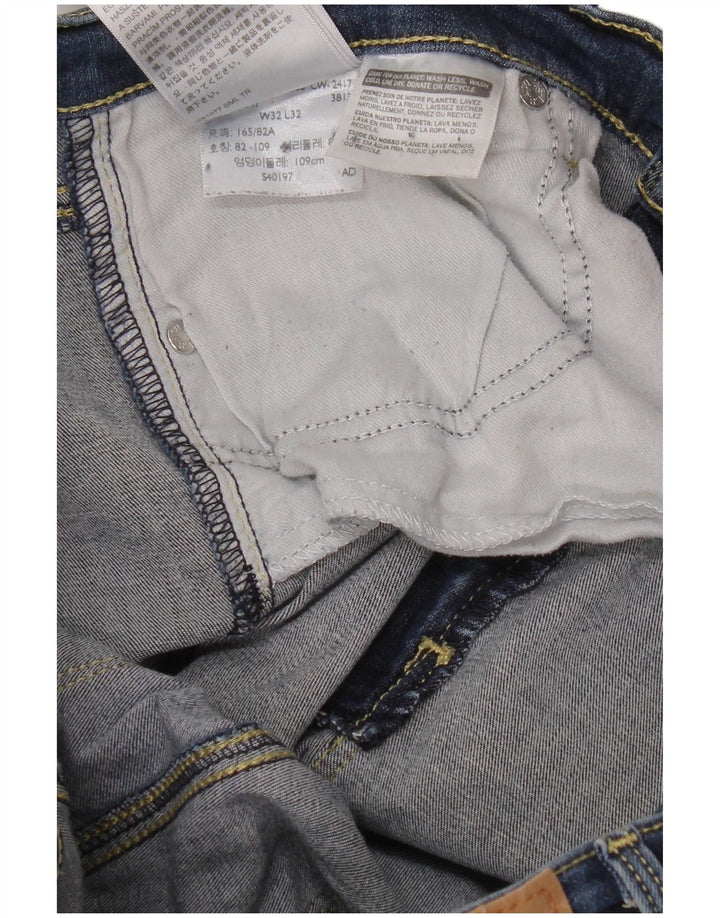 LEVI'S Womens Skinny Jeans W32 L32 Blue Cotton