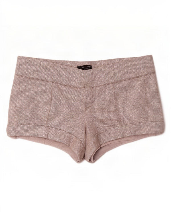 Zara Womens Trafaluc Hot Pants EU 40 Medium W30 Argent Coton